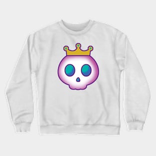 Cute Skull with Crown Crewneck Sweatshirt